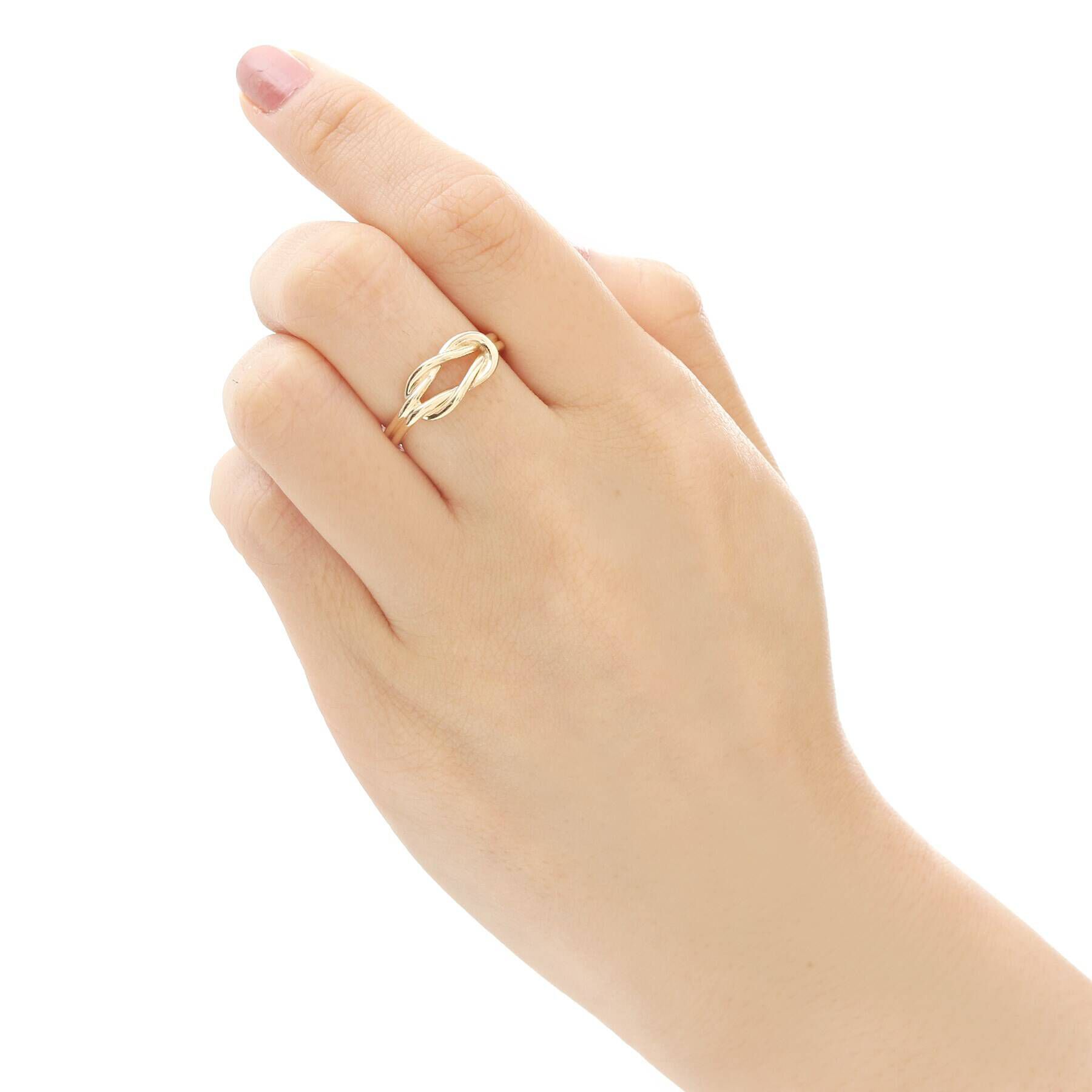 COCOSHNIK「K10リーフノット リング（大）」|リング|