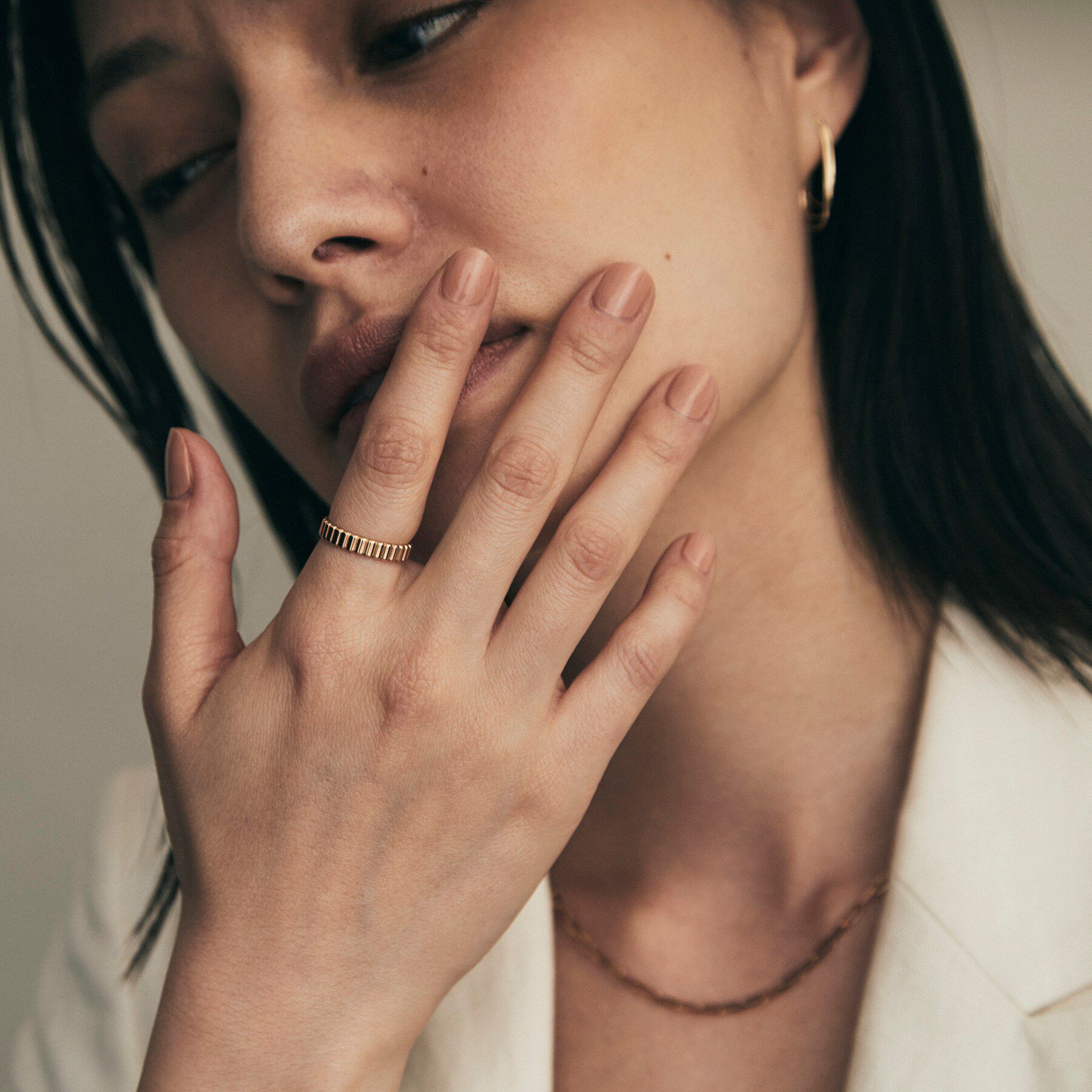 COCOSHNIK「K10ガドルーンカット リング中」|リング|