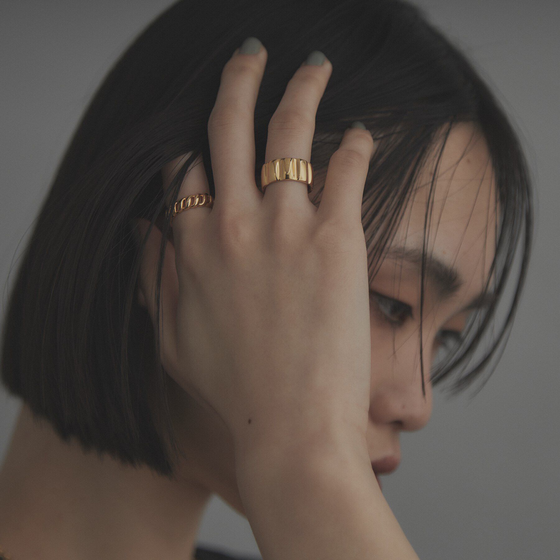 COCOSHNIK ONKITSCH「シルバー グルーヴリング GP」|リング|