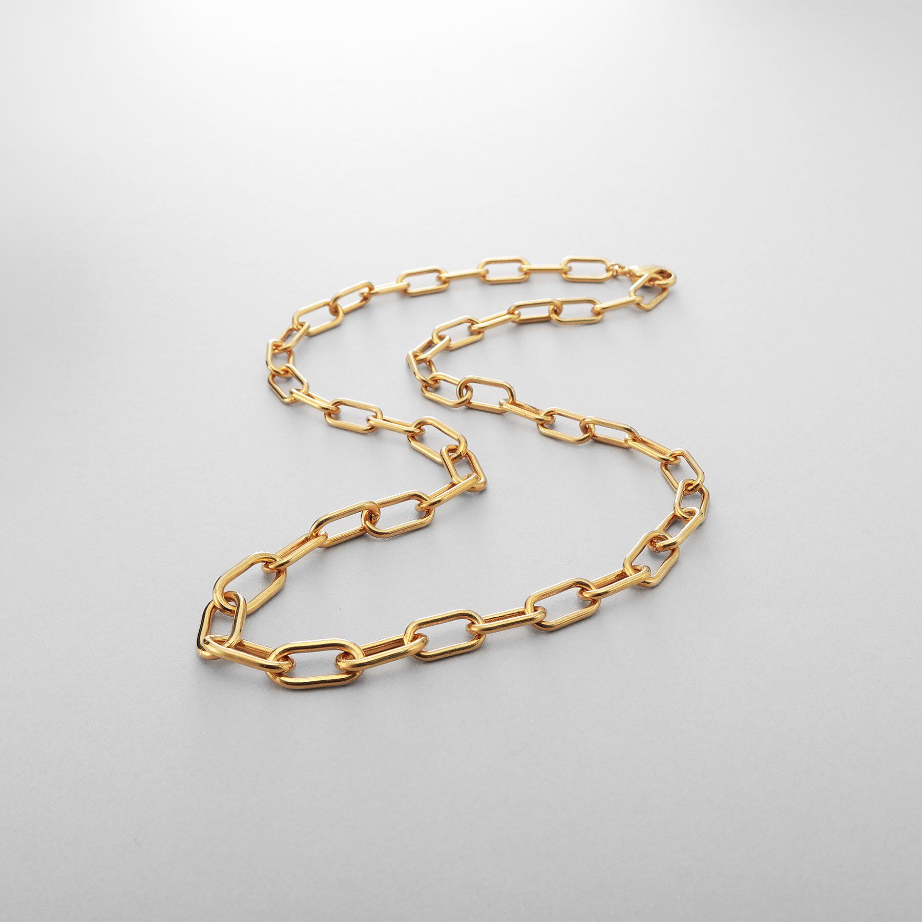 COCOSHNIK ONKITSCH「シルバー デザインチェーン ケーブルグラデーションネックレスGP」|ネックレス|