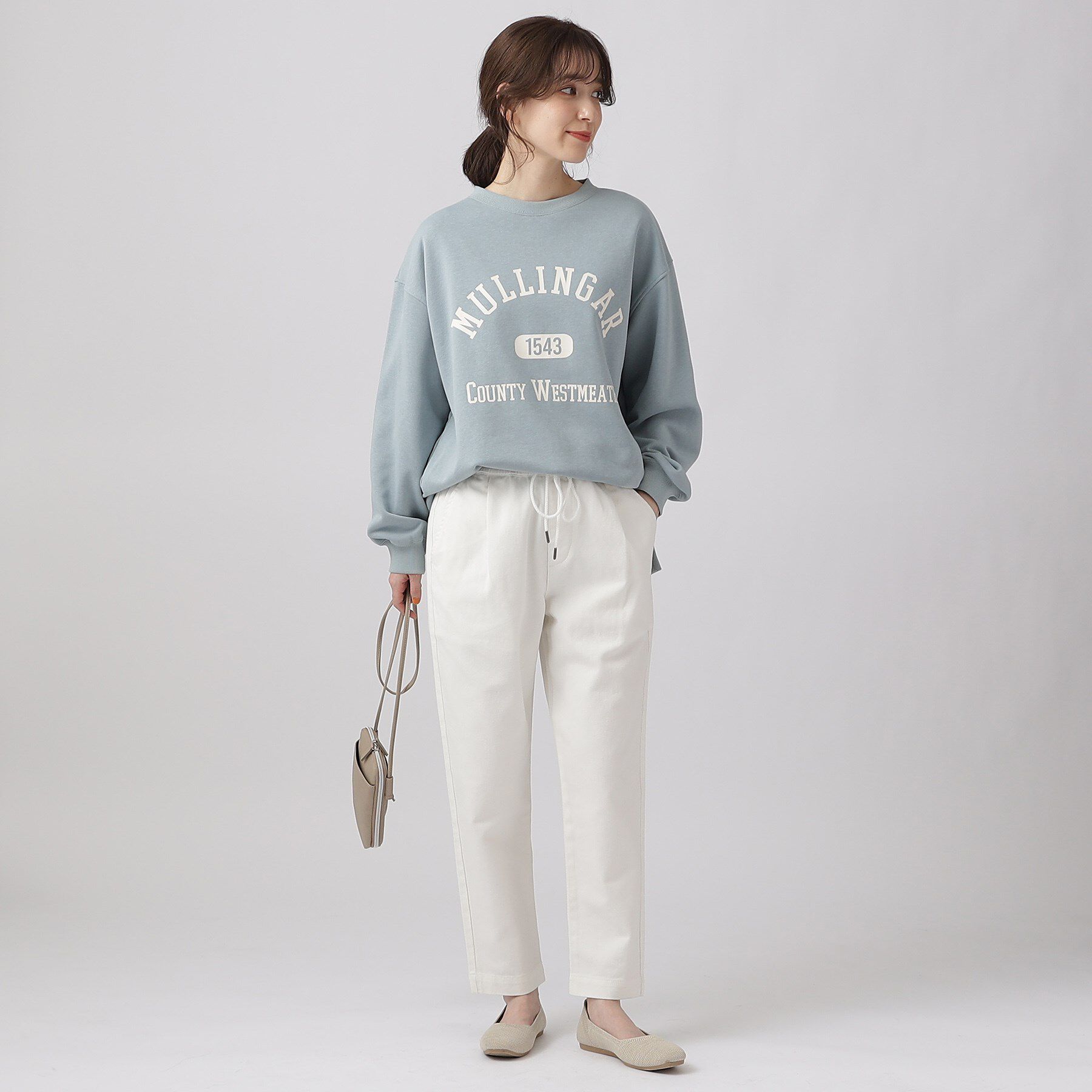 SHOO･LA･RUE「【SS-3L/洗える/美脚シルエット】ボトム選びが難しい方の救世主 デニムイージーテーパードパンツ」|デニム|