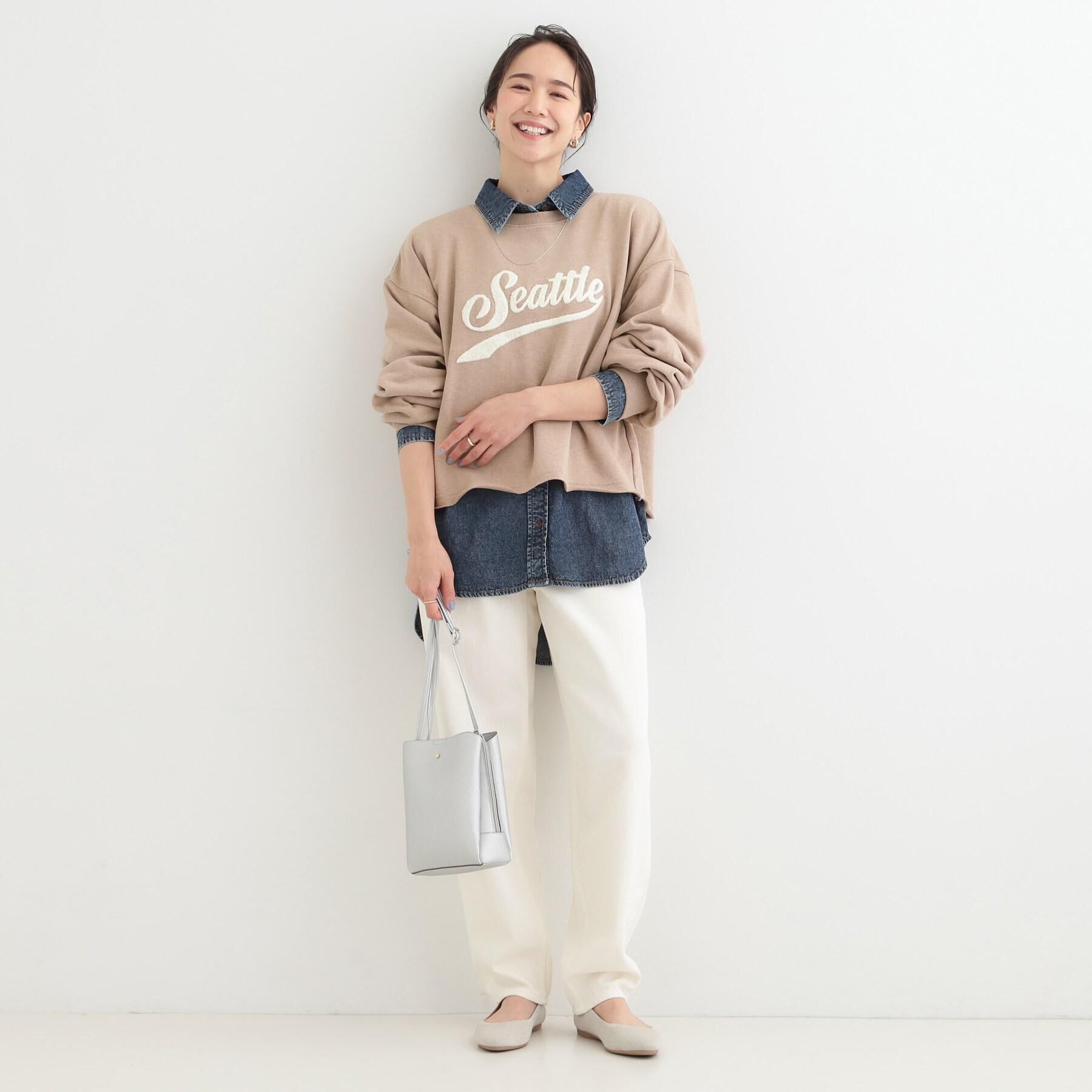 SHOO･LA･RUE「【洗濯機可/体型カバー】こなれ感をプラスする ライトオンスデニムシャツ」|シャツ・ブラウス|