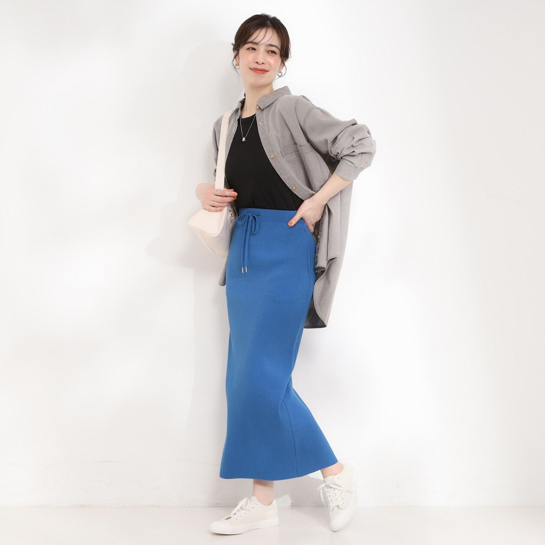 SHOO･LA･RUE「【洗濯機可/体型カバー】こなれ感をプラスする ライトオンスデニムシャツ」|シャツ・ブラウス|