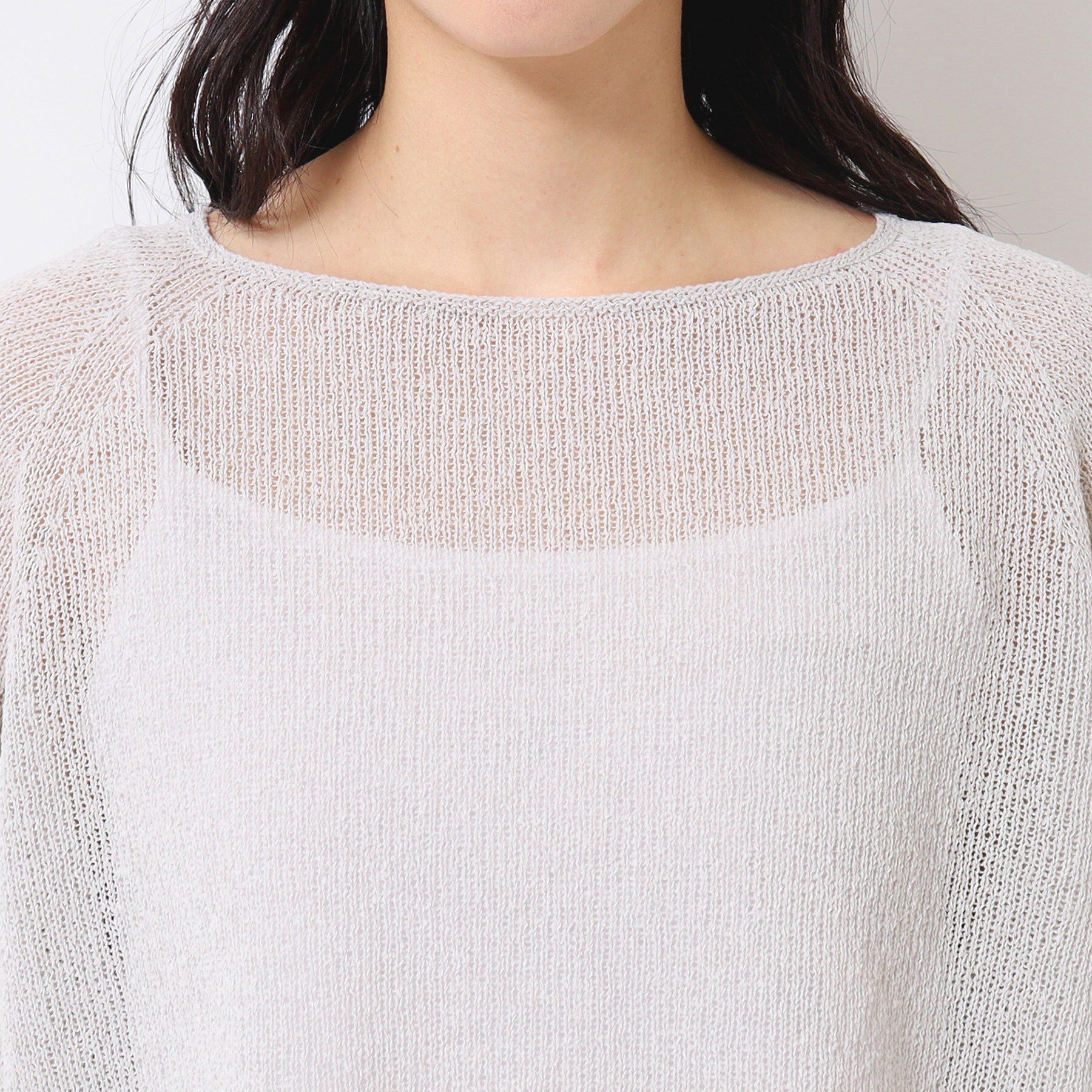 Dessin「【日本製・洗える】ホールガーメントシアーニット」|ニット・セーター|