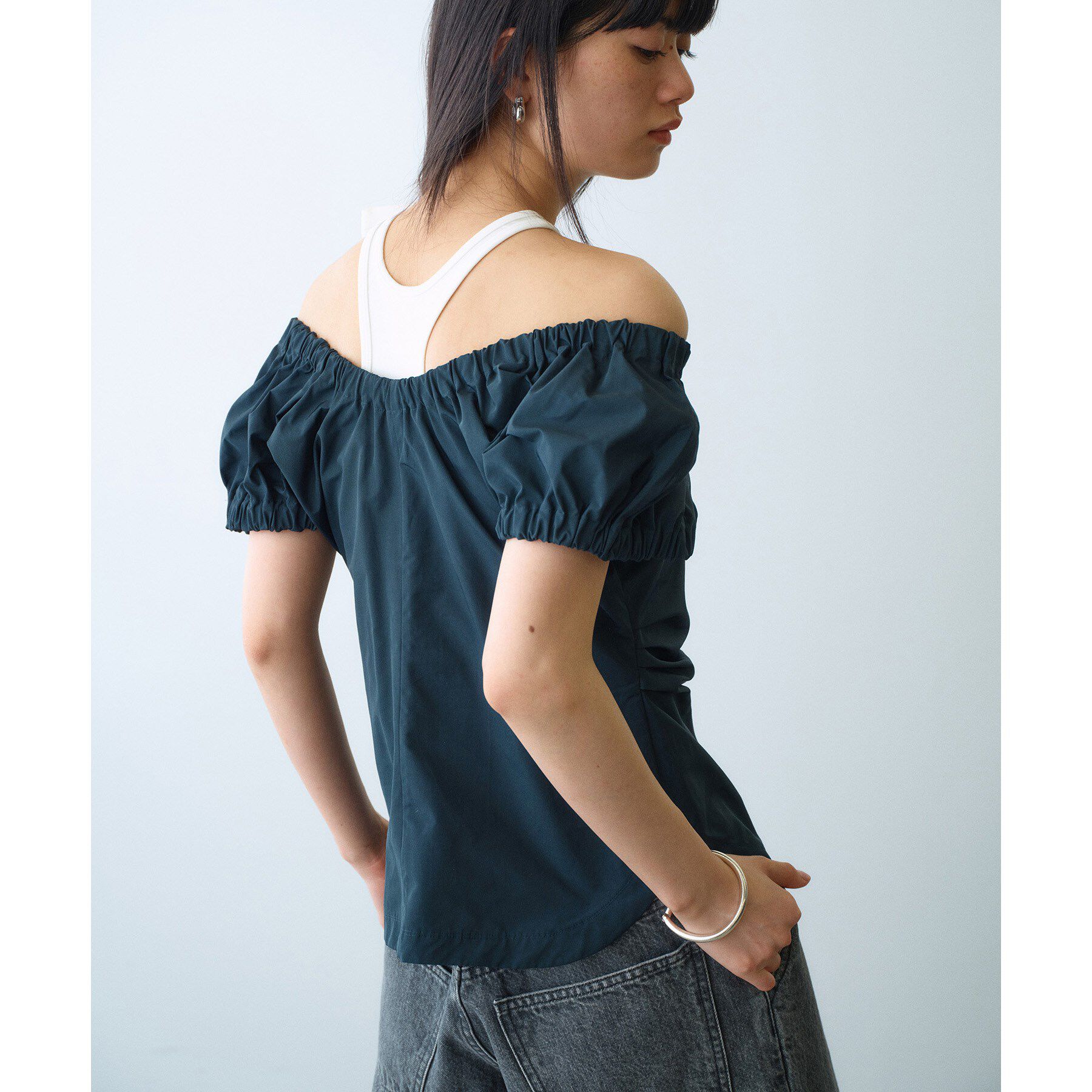CODE A「sporty gathered blouse」|シャツ・ブラウス|