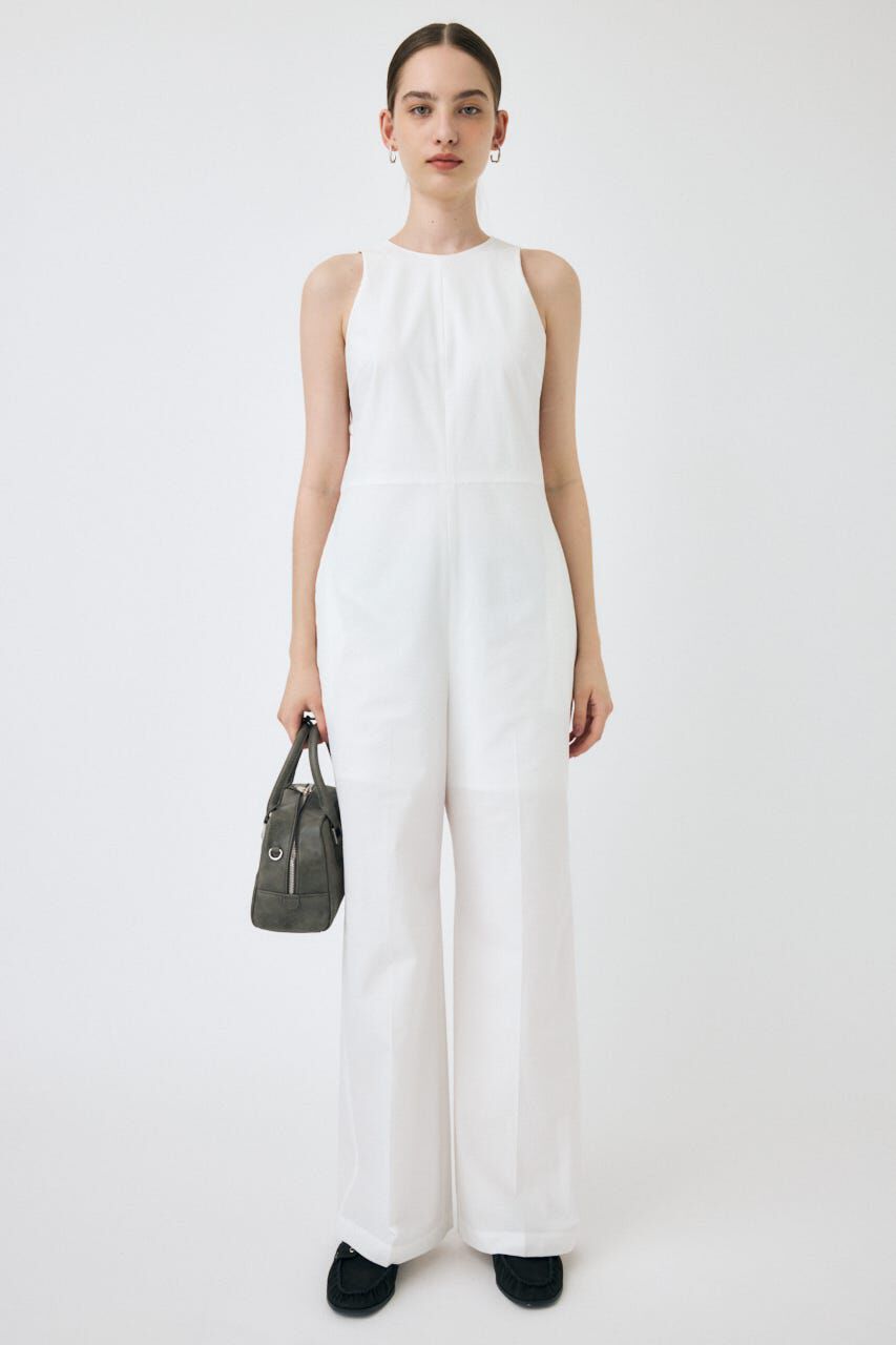 MOUSSY「SCOOP SHOULDER ジャンプスーツ」|その他|WHT