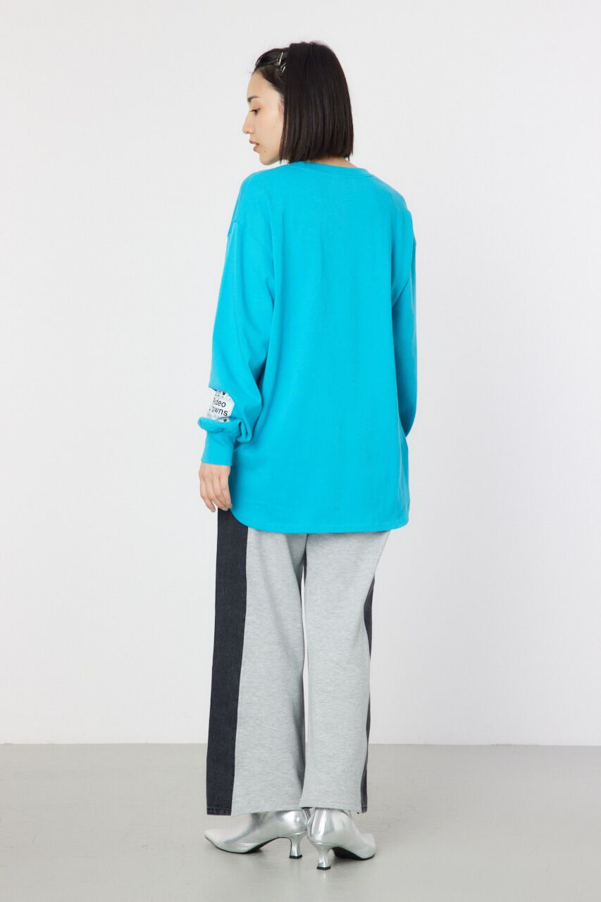 RODEO CROWNS「デニムコンビワイドパンツ」|デニム|