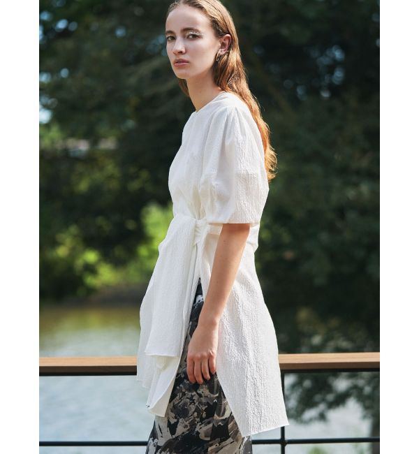 ELENDEEK「KNOT DESIGN BL」|シャツ・ブラウス|オフホワイト