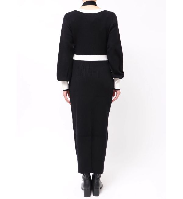 dazzlin「バイカラーニットワンピース」|ワンピース|