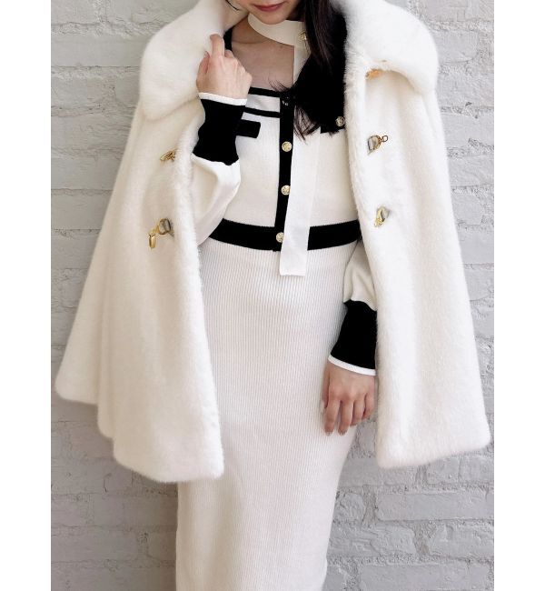 dazzlin「バイカラーニットワンピース」|ワンピース|