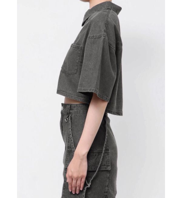 EMODA「フロントジップデニムシャツ」|シャツ・ブラウス|