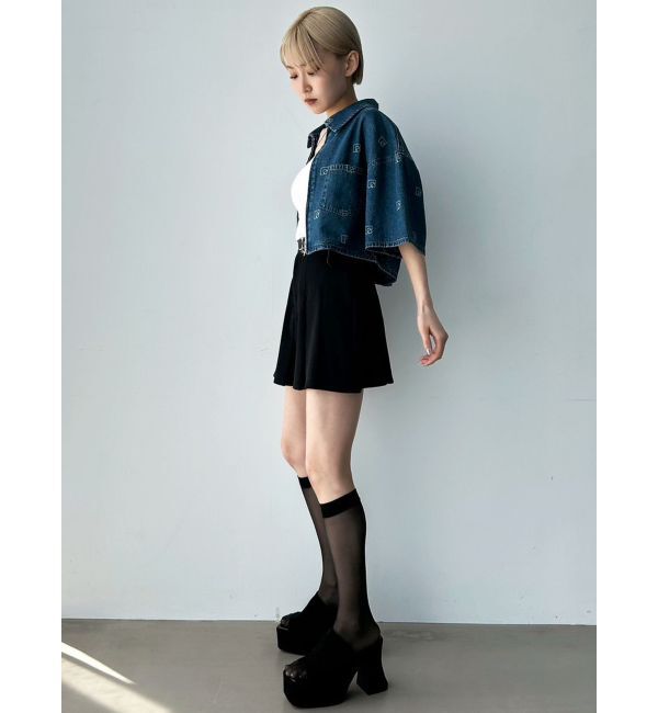 EMODA「フロントジップデニムシャツ」|シャツ・ブラウス|