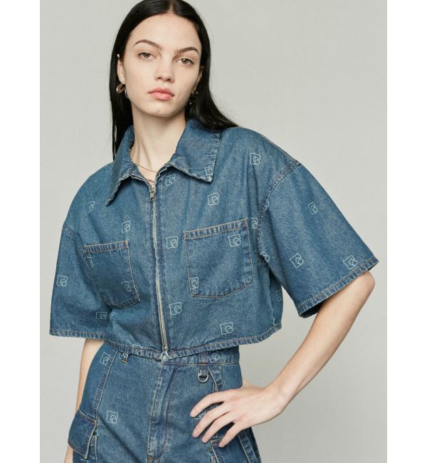 EMODA「フロントジップデニムシャツ」|シャツ・ブラウス|