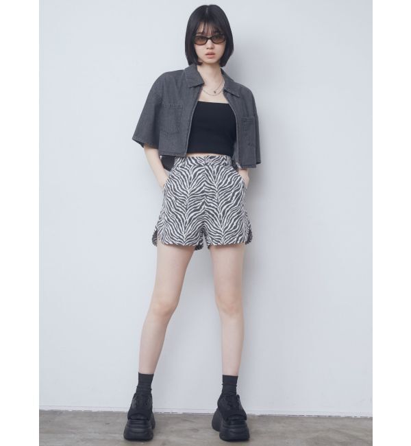 EMODA「フロントジップデニムシャツ」|シャツ・ブラウス|