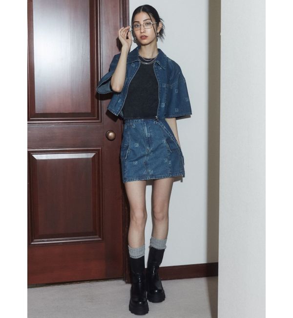 EMODA「フロントジップデニムシャツ」|シャツ・ブラウス|