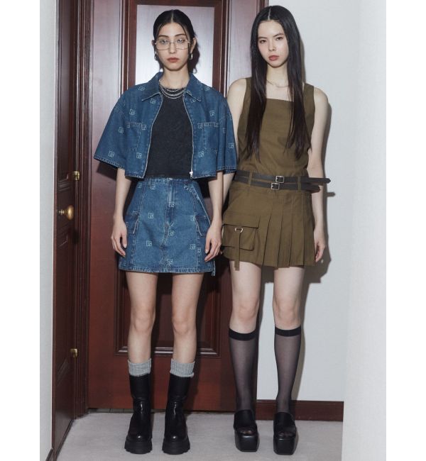 EMODA「フロントジップデニムシャツ」|シャツ・ブラウス|