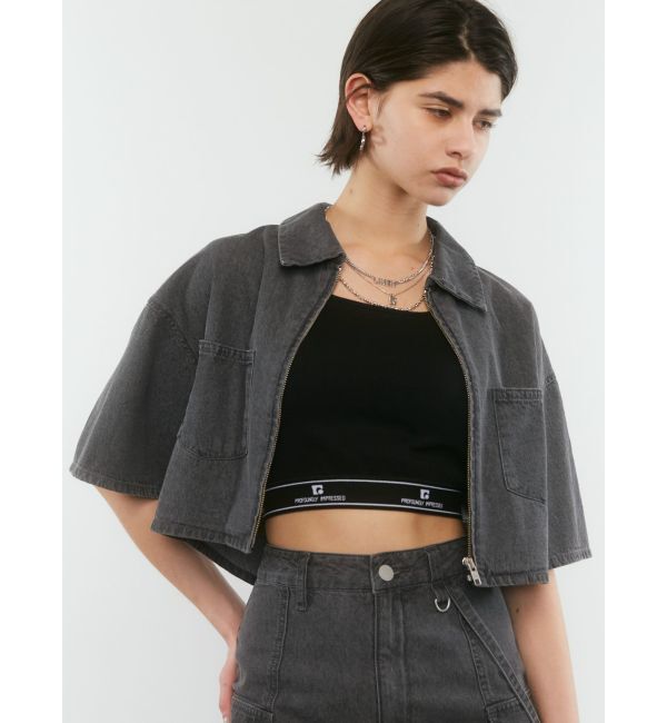 EMODA「フロントジップデニムシャツ」|シャツ・ブラウス|