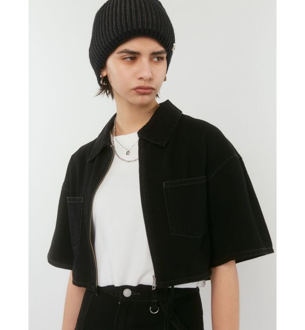 EMODA「フロントジップデニムシャツ」|シャツ・ブラウス|