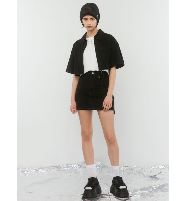 EMODA「フロントジップデニムシャツ」|シャツ・ブラウス|