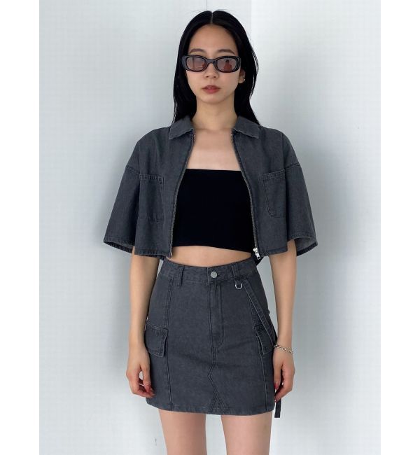 EMODA「フロントジップデニムシャツ」|シャツ・ブラウス|