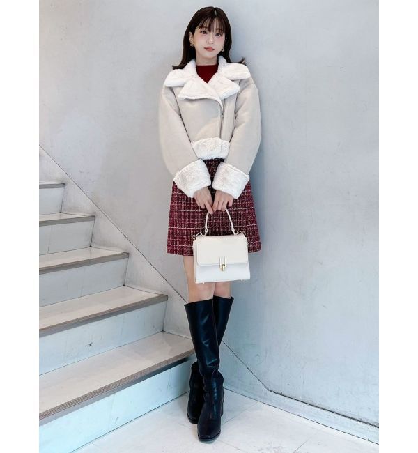 MERCURYDUO「【セットアップ着用可】ツイードミニスカート」|スカート|