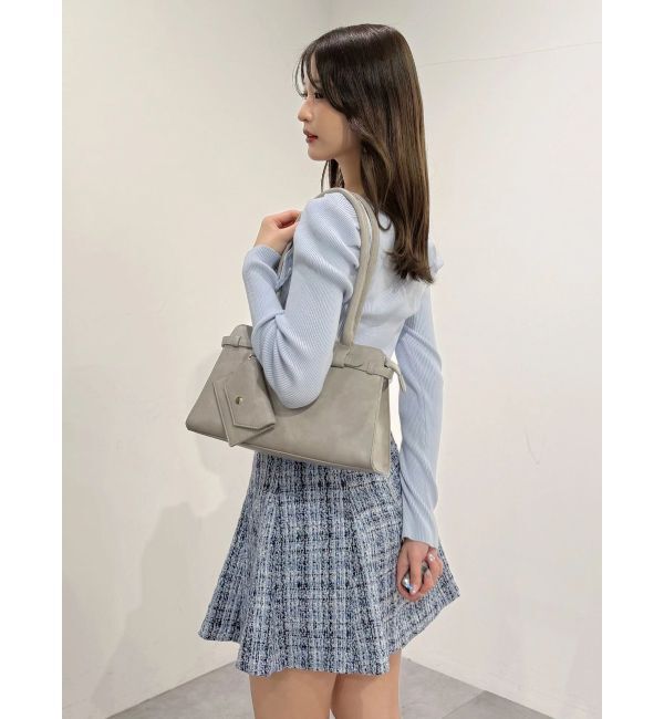 MERCURYDUO「異素材レースフリルニット」|ニット・セーター|