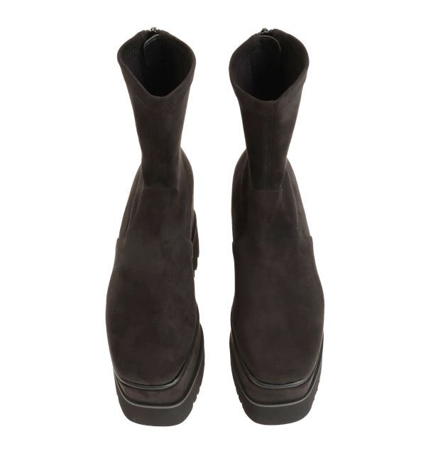 MURUA「プラットフォームスウェードブーツ」|ロングブーツ|