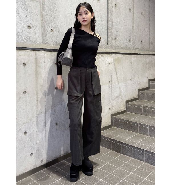 MURUA「プラットフォームスウェードブーツ」|ロングブーツ|