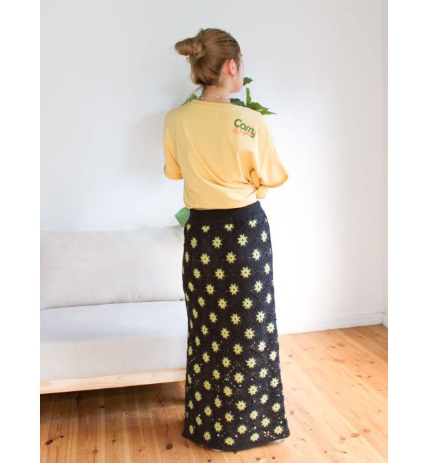 Ungrid「ビーズコンビニットアイラインスカート」|スカート|