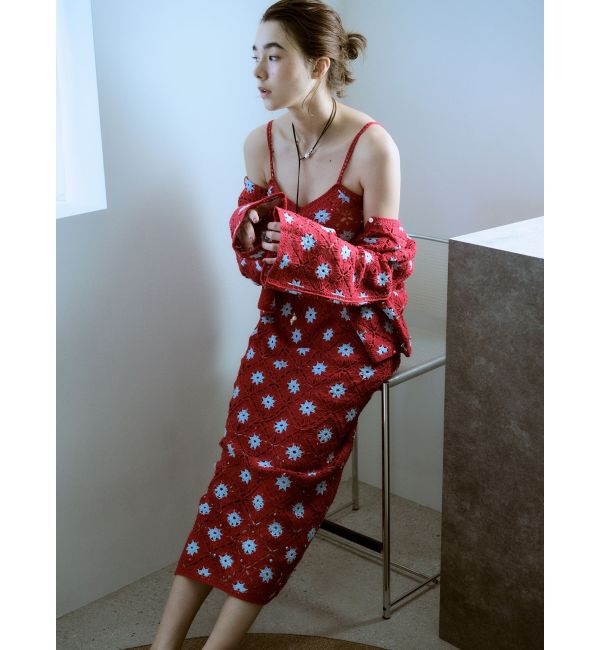 Ungrid「ビーズコンビニットアイラインスカート」|スカート|