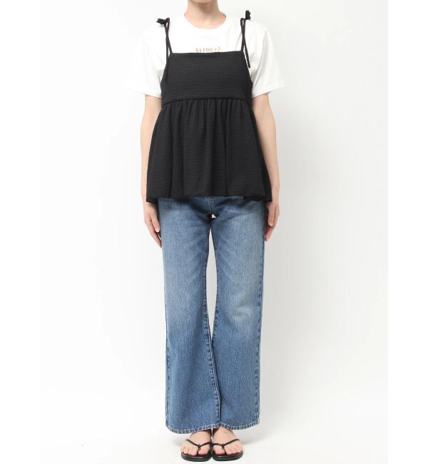 Ungrid「【WEB限定】バルーンデザインジャカードキャミ」|キャミソール|