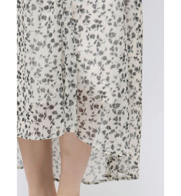 LAGUNAMOON「楊柳プリントニットドッキングワンピース」|ワンピース|