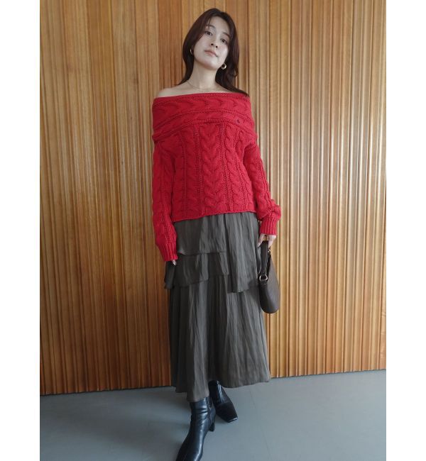 LAGUNAMOON「ヘムスリットティアードスカート」|スカート|