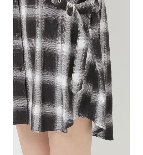 jouetie「ウエストベルトチェックシャツ」|シャツ・ブラウス|