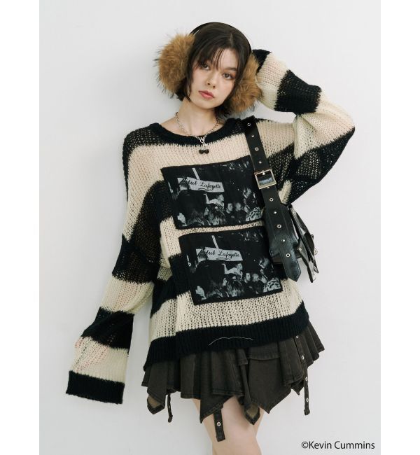 jouetie「【KevinCummins&times;jouetie】フォトローゲージニット」|ニット・セーター|ミックス