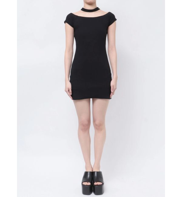 GYDA「チョーカーオフショルカットワンピース」|ワンピース|