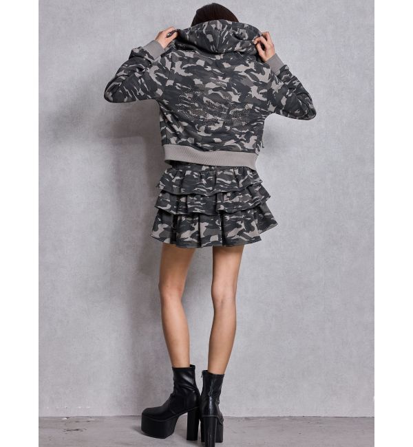 GYDA「Sweat tiered スカートライクショートパンツ」|スカート|