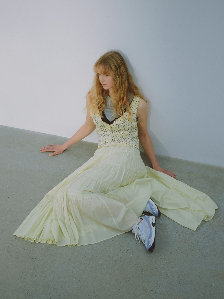 emmi atelier「コットンボリュームティアードスカート」|スカート|