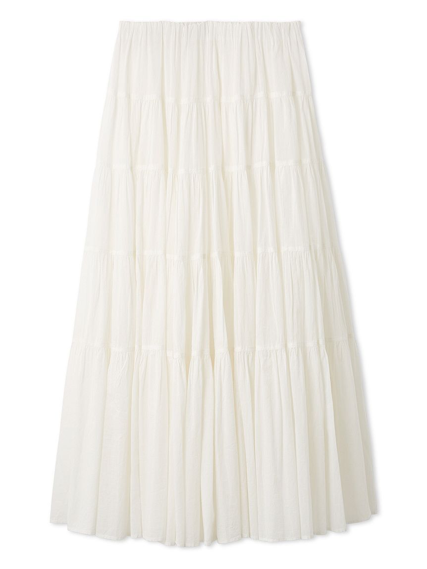 emmi atelier「コットンボリュームティアードスカート」|スカート|