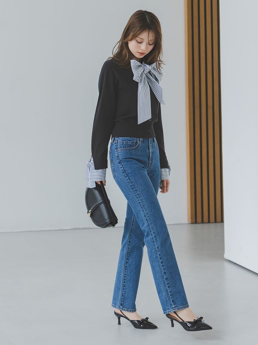 SNIDEL「【STYLEUPPANTS】ハイウエストストレート」|チノ|