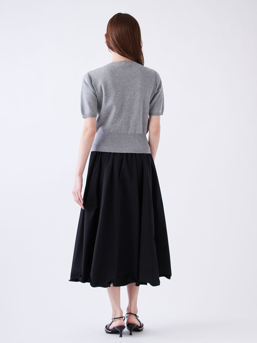 SNIDEL「ボリュームタフタスカート」|スカート|