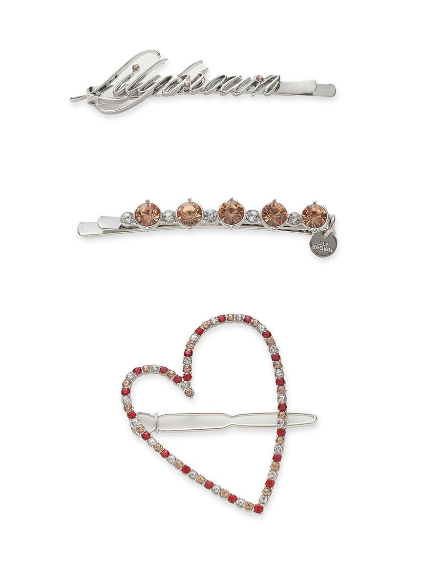 LILY BROWN「LOVEサインヘアピンセット（BOX入り）」|ヘアバンド|