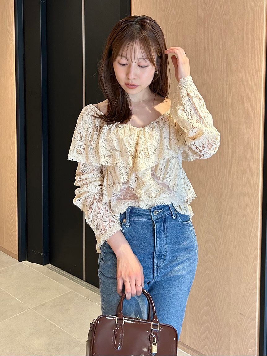 styling/「ラッフルレースブラウス」|シャツ・ブラウス|