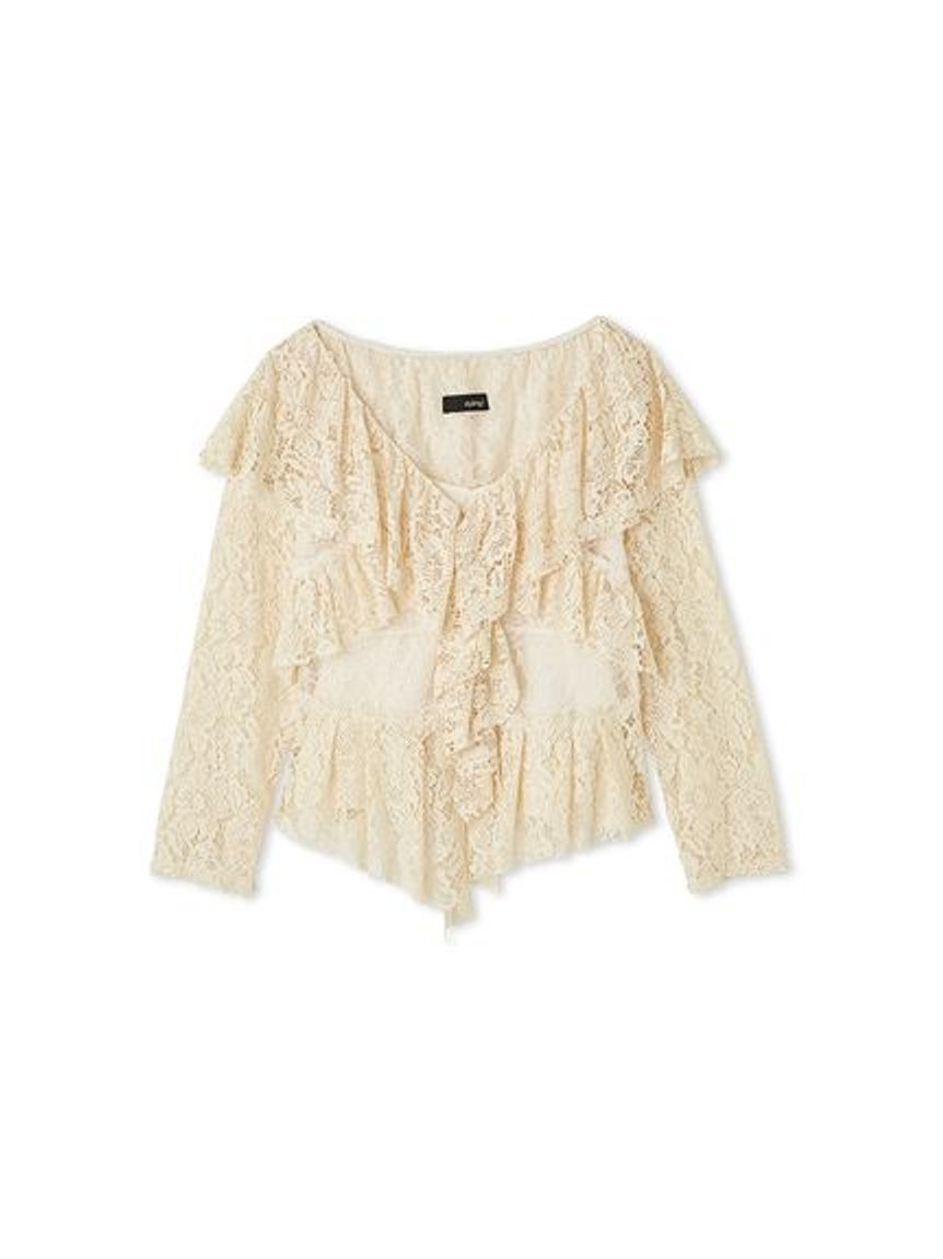 styling/「ラッフルレースブラウス」|シャツ・ブラウス|