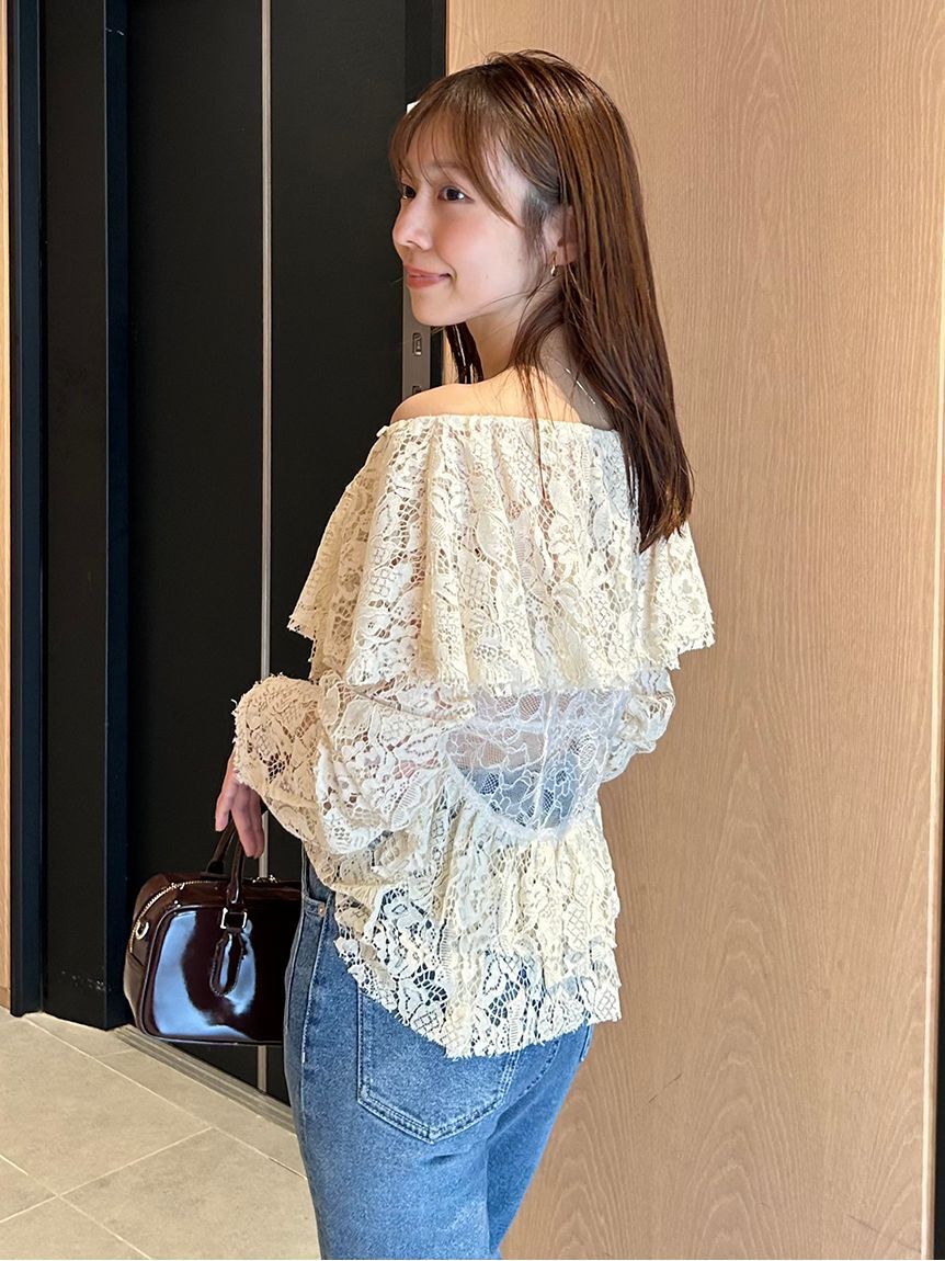 styling/「ラッフルレースブラウス」|シャツ・ブラウス|