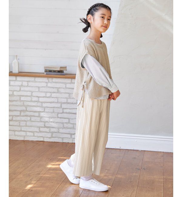 ikka kids「LKカットプリーツワイドパンツ」|その他|