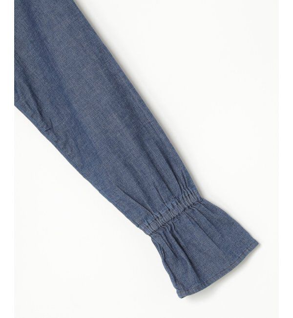 VENCE share style「デニムラッフルカラーシャツ」|シャツ・ブラウス|