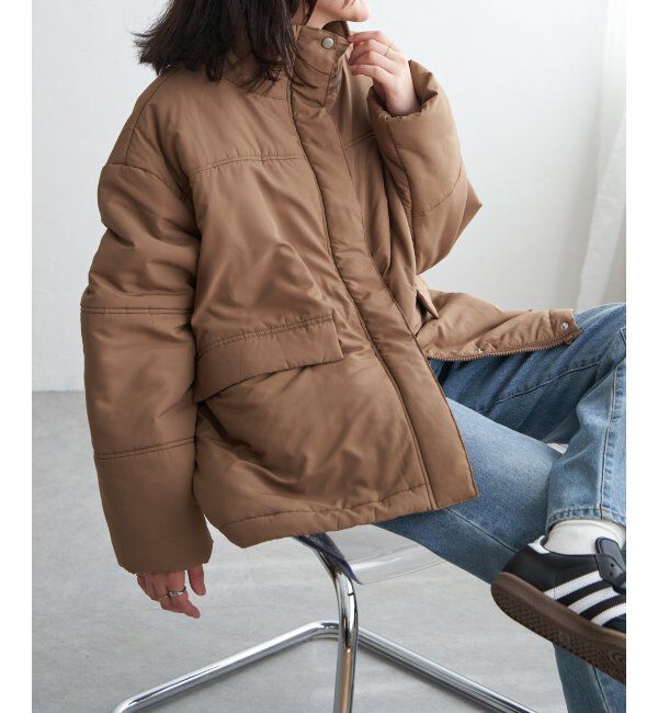 VENCE share style「スタンド中綿コート」|その他|