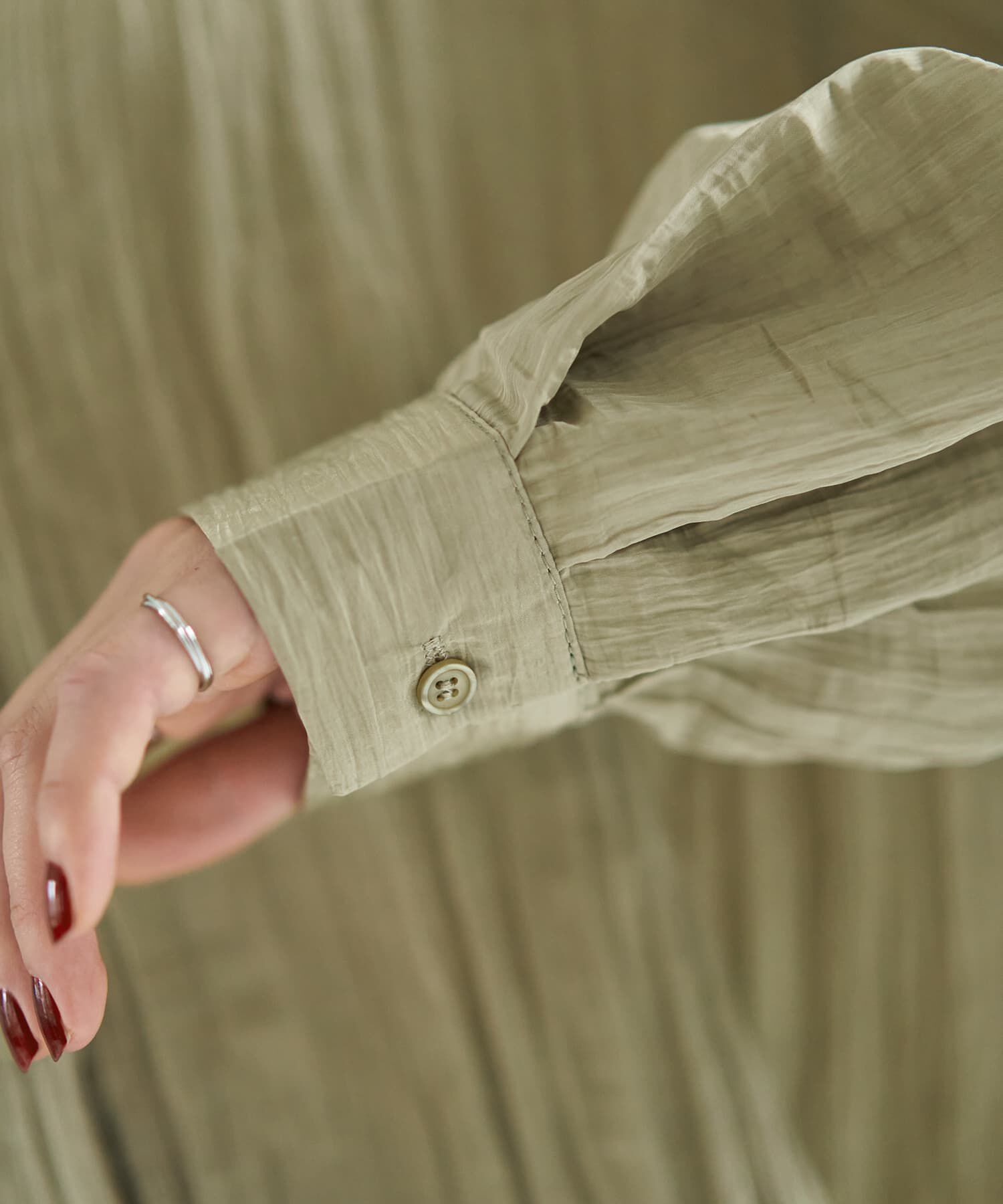 STYLE DELI「シワ加工グロッシーシャツ」|シャツ・ブラウス|