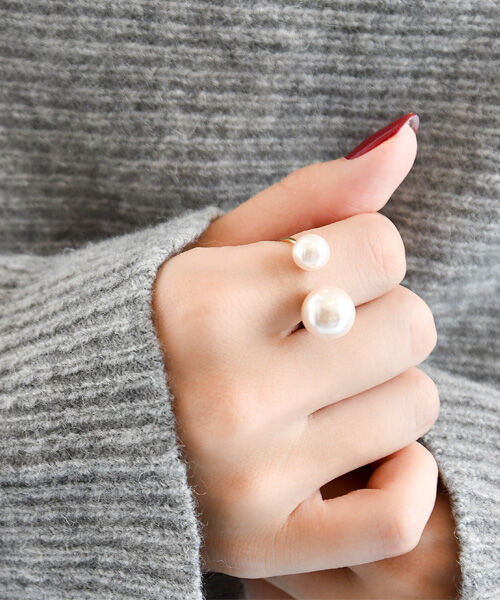 Phoebe「【シリーズ累計販売10000点突破！】Eye catchingパールリング」|リング|